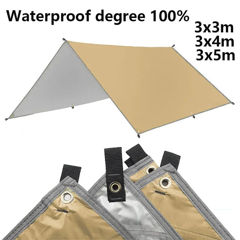 Outdoor camping garden sunshade canopy sunshade hammock tarpaulin waterproof tent sunshade