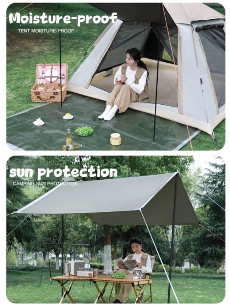 Outdoor Moistureproof Floor Camping Mat Supplies Thick Picnic Beach Under The Tent Waterproof Mat Portable Floor Cloth Equipment