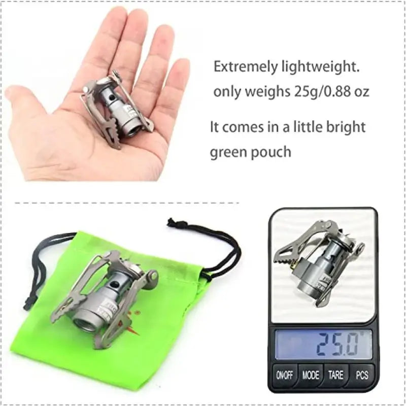 BRS Outdoor BRS-3000T Ultra-Light Titanium Alloy Miniature Portable Picnic Camping Gas Cooking Stove Portable Ultralight Burner